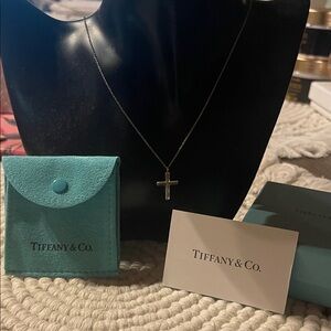 Tiffany & Co. Silver Cross Pendant Necklace